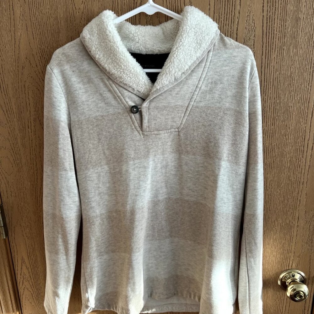 Tommy Hilfiger Women's Striped Long Sleeve Wool Collar Sweater US Size M